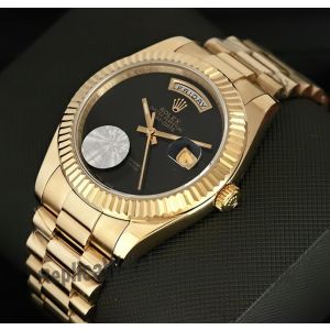 Rolex Oyster Perpetual Day-Date Black Dial Gold Watch Price in Pakistan