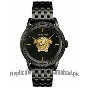 Versace Men's Swiss Palazzo Empire Black Ion-Plated Stainless Steel  Watch Price in Pakistan