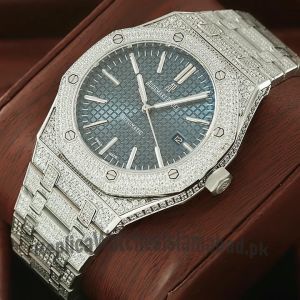 Audemars Piguet Royal Oak Automatic Blue Dial Diamond Watch Price in Pakistan