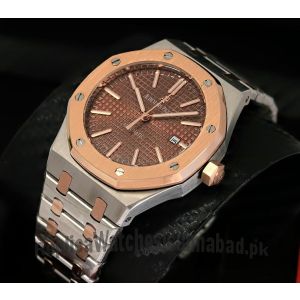 Audemars Piguet Royal Oak Brown Dial Two Tone Watch Price in Pakistan