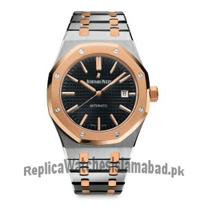 Audemars Piguet Royal Oak Two Tone Black Dial Watch Price in Pakistan