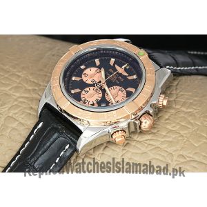 Breitling Chronomat Two Tone Black Dial Watch Price in Pakistan