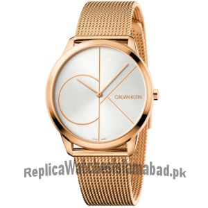 Calvin Klein Men 40MM Minimal Stainless Steel Mesh Bracelet Watch Price in Pakistan