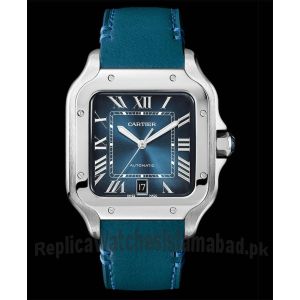 Cartier Santos de Cartier Blue Dial Watch Price in Pakistan