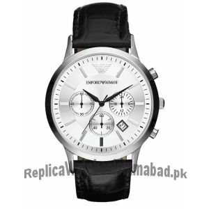 Emporio Armani Men's AR2432 Black Leather Watch AR2432  (Same as Original) Price in Pakistan