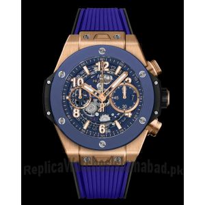 Hublot Big Bang Unico King Gold Blue Watch Price in Pakistan