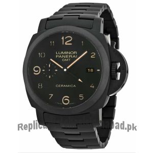 Panerai Luminor 1950 Tuttonero GMT Black Dial Black Ceramic Men's Watch Price in Pakistan