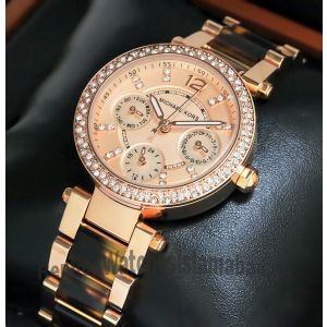 Michael Kors Ladies Rose Gold Pink Dial Watch  Price in Pakistan