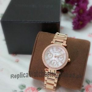 Michael Kors Parker Rose Gold Chronograph Watch  Price in Pakistan