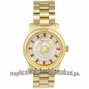 Michael Kors Runway Red Glitz Gold Tone Watch Price in Pakistan