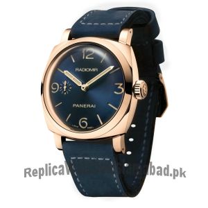 PANERAI RADIOMIR LUMINOR GOLD BLUE DIAL WATCH Price in Pakistan