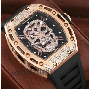 Richard Mille RM 052 skull Rose Gold Diamond Watch Price in Pakistan