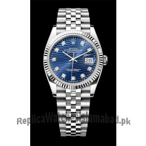Rolex Datejust 36 Jubilee Blue Fluted Motif Diamond Dial Watch Price in Pakistan