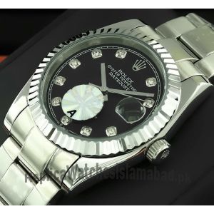 Rolex Datejust Black Diamond Dial Watch Price in Pakistan