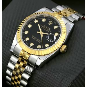 Rolex Datejust Black Diamond Dial Watch Price in Pakistan