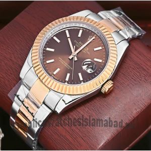 Rolex DateJust Brown Dial Watch Price in Pakistan