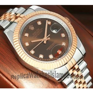 Rolex Datejust Chocolate Diamond Dial Watch  (2021) Price in Pakistan