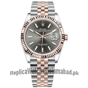 Rolex Datejust Dark Rhodium Dial Swiss Watch Price in Pakistan