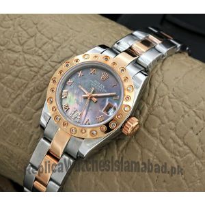 Rolex Datejust Mother of Pearl Dial Two Tone Watch Price in Pakistan