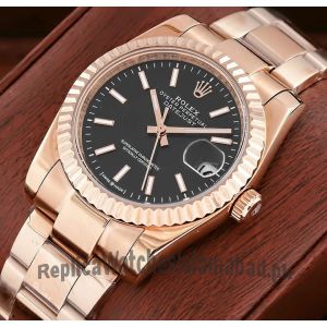 Rolex Datejust Rose Gold Black Dial Watch 2022  Price in Pakistan