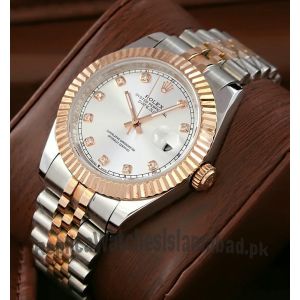 Rolex Datejust Silver Diamond Dial Watch Price in Pakistan