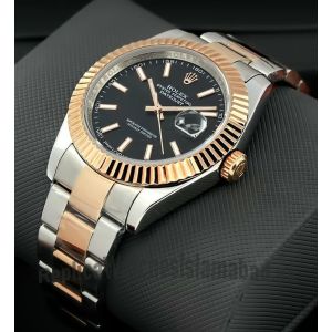Rolex Datejust Two-Tone Black Dial Watch Price in Pakistan