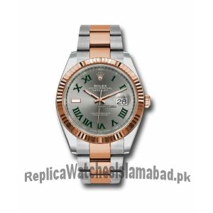 Rolex Datejust Green Roman Numeral Men's Watch Price in Pakistan