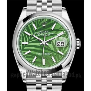 New 2021 Rolex Datejust Green Palm Motif Dial 126200 Watch  (2021) Price in Pakistan