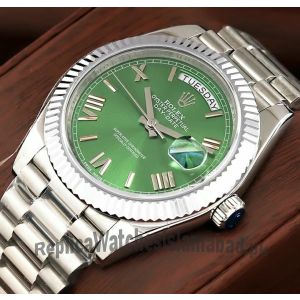 Rolex Day-Date Green Dial Swiss ETA 2836 Watch Price in Pakistan