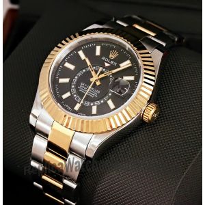 Rolex Sky-Dweller Two Tone Black Dial Watch Price in Pakistan