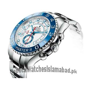 Rolex Yacht Master II Blue Bezel Men's Silver Watch (Swiss Quality) Price in Pakistan