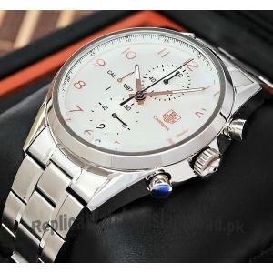Tag Heuer Carrera Calibre 1887Chronograph 43mm White Dial Watch Price in Pakistan