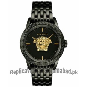 Versace Men's Swiss Palazzo Empire Black Ion-Plated Stainless Steel  Watch Price in Pakistan