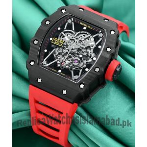 Richard Mille Men's RM 35-02 Carbon TPT Red Straps Watch Price in Pakistan