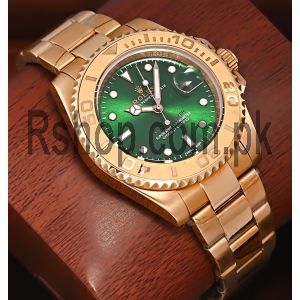 Rolex Yacht-Master Rose Gold Green Dial Watch Price in Pakistan