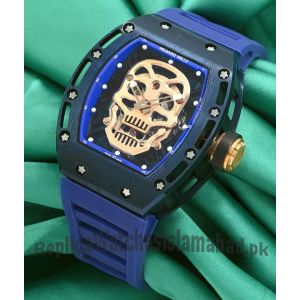 Richard Mille Skull Dial Blue Watch Price in Pakistan